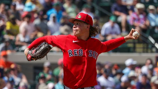 Connelly Early makes Red Sox’ Opening Day roster; Payton Tolle optioned to WooSox taken at BSJ Headquarters (Red Sox). Photo by Mike Watters-Imagn Images